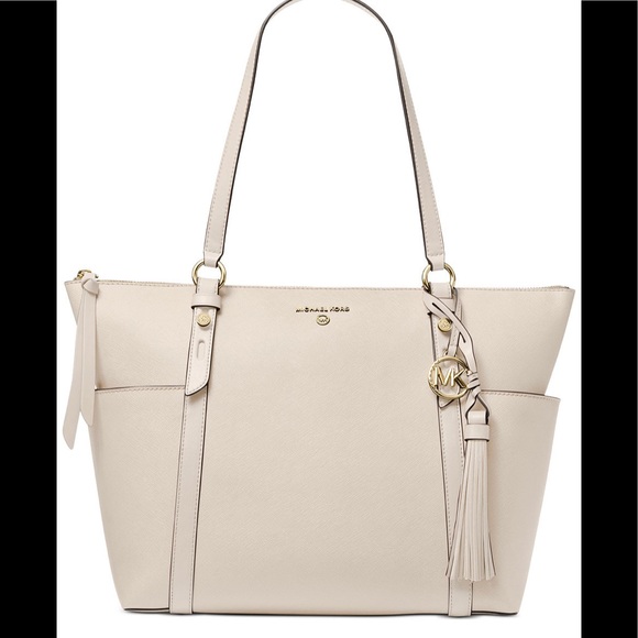 MICHAEL Michael Kors Handbags - Michael Kors SullivanLGLeatherTop Zip Tote.Stained